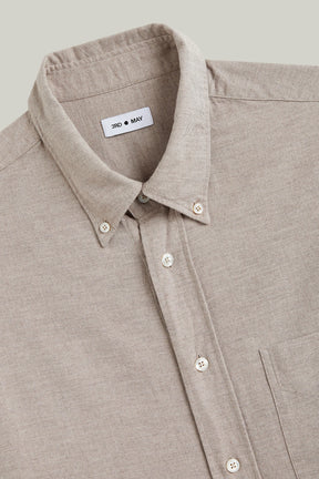 Hemd Langarm Flanell Melange