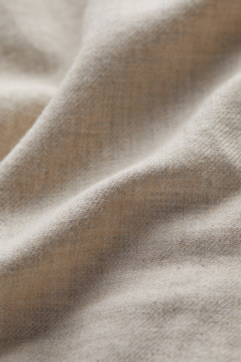 Hemd Langarm Flanell Melange