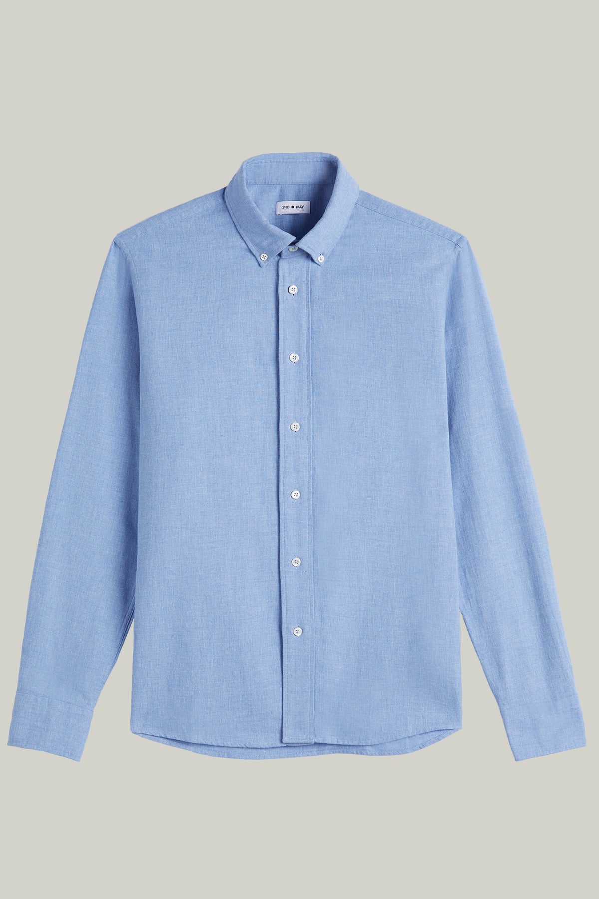 Hemd Langarm Flanell Melange