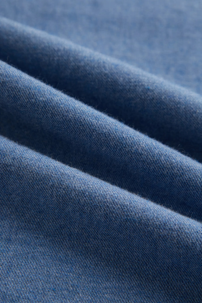 Hemd Langarm Flanell Melange