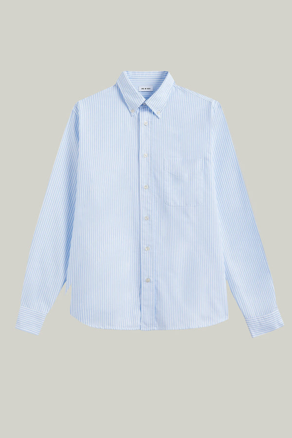 Hemd Langarm Vintage Oxford Sky Stripes#Farbe_Sky Stripes