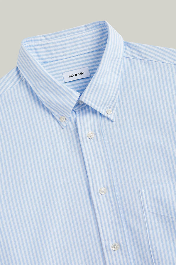 Hemd Langarm Vintage Oxford Sky Stripes#Farbe_Sky Stripes