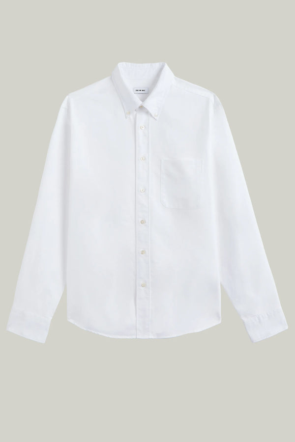 Hemd Langarm Vintage Oxford White#Farbe_White