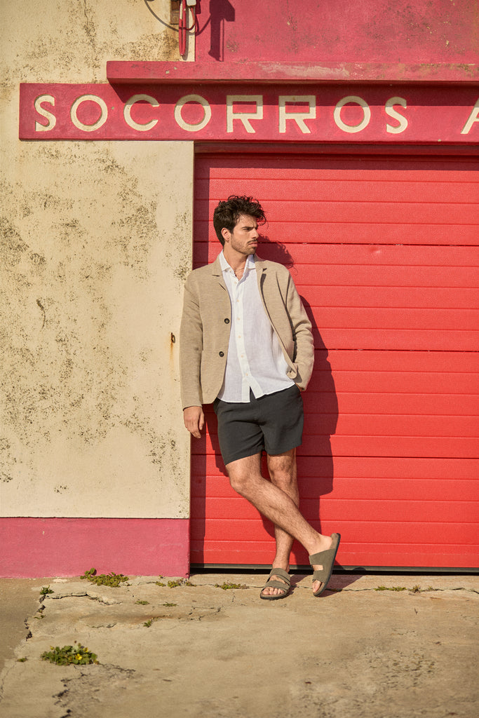 Strickblazer 2-Knopf Merino Extra Fine