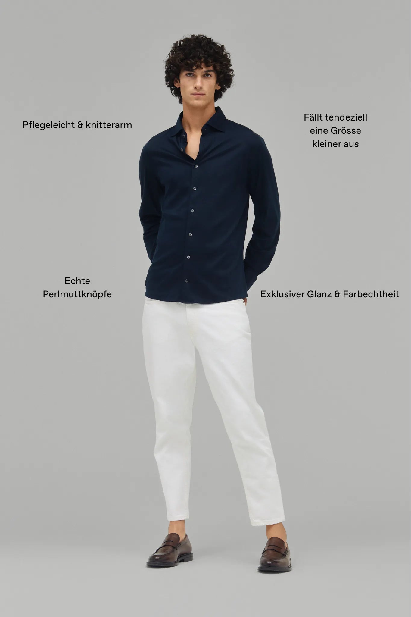 Hemd Langarm Swiss Cotton