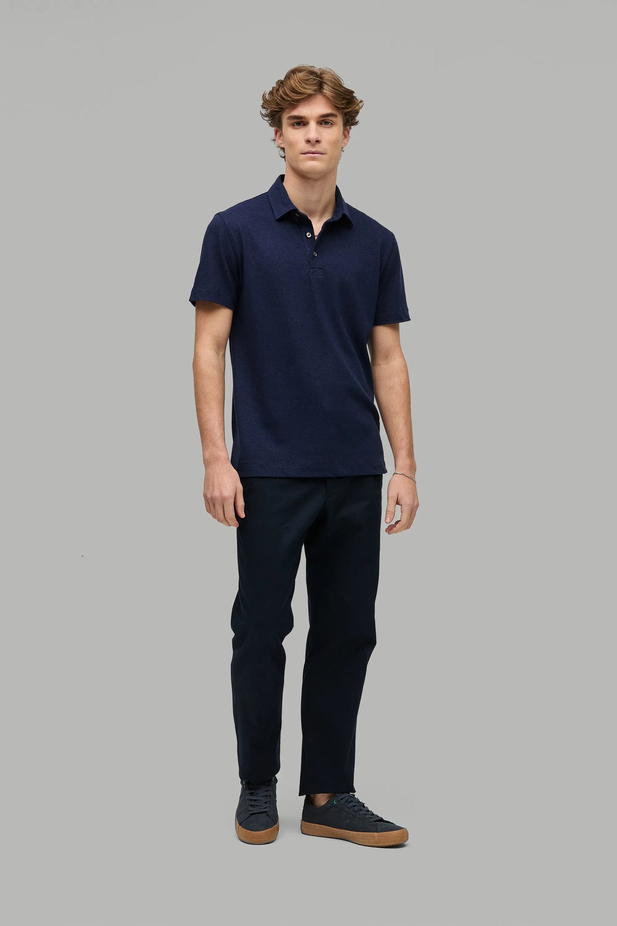 Polo-Shirt Kurzarm Leinen