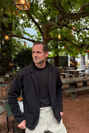 Strickblazer 2-Knopf Merino Extra Fine