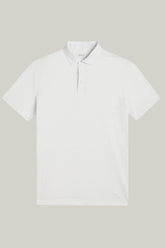Polo-Shirt Kurzarm Leinen Offwhite#Farbe_Offwhite