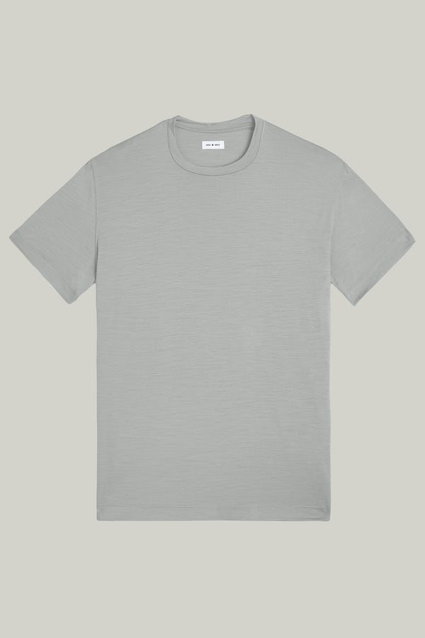 T-Shirt Kurzarm Luxe Wool Silver#Farbe_Silver