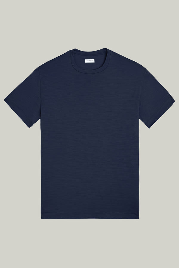 T-Shirt Kurzarm Luxe Wool Navy#Farbe_Navy