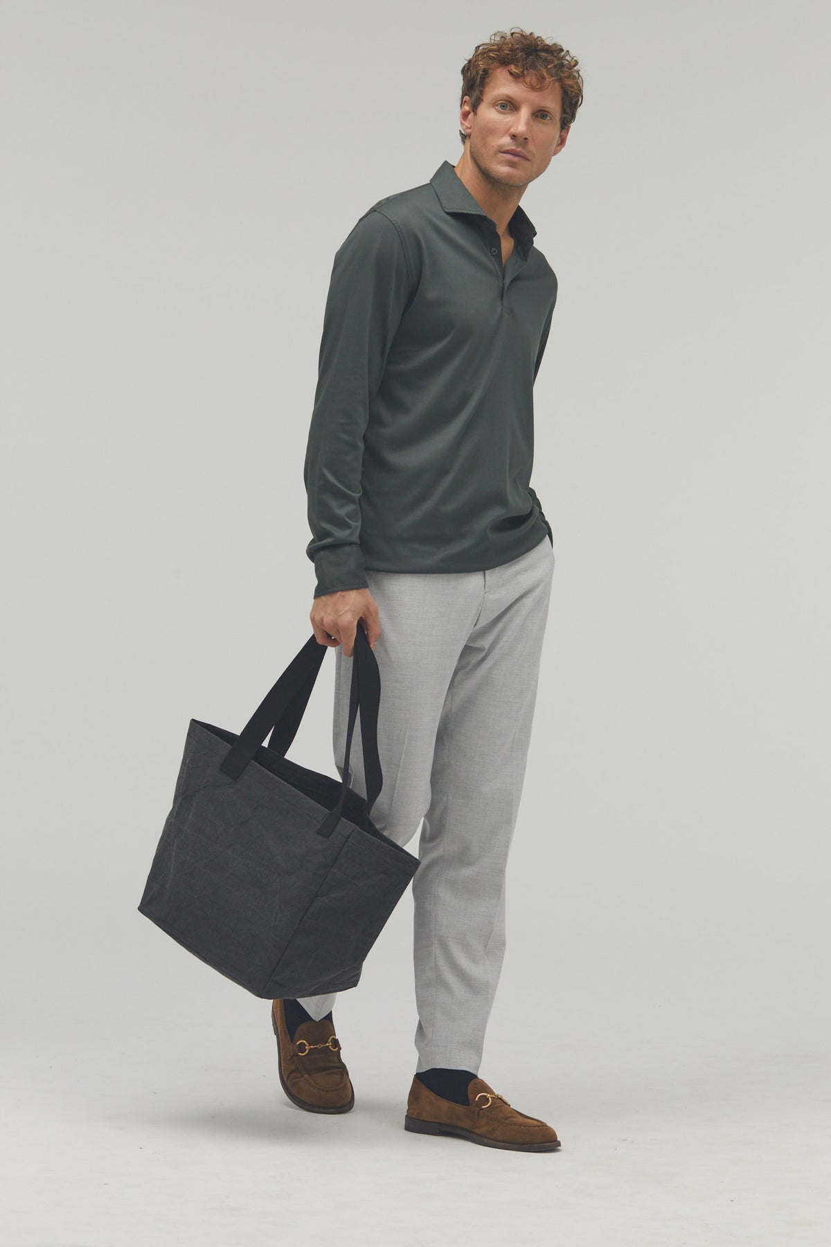 Beach Bag aus veganem Leder Black#Farbe_Black