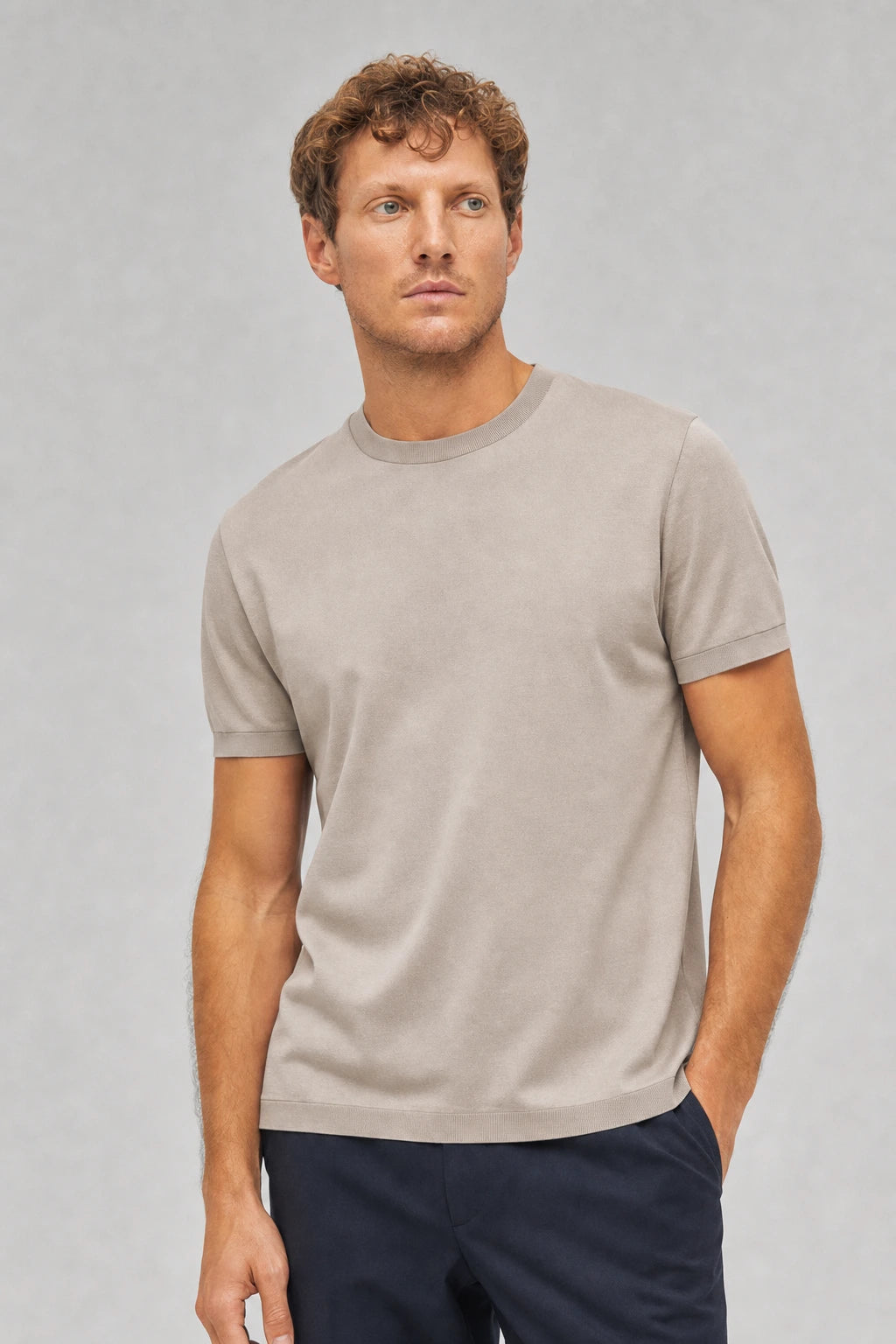T-Shirt Kurzarm Pique Doubleface