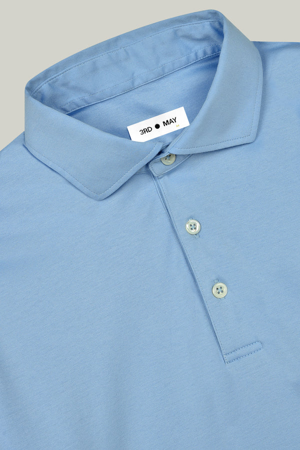 Polo-Shirt Langarm Swiss Cotton Sky#Farbe_Sky