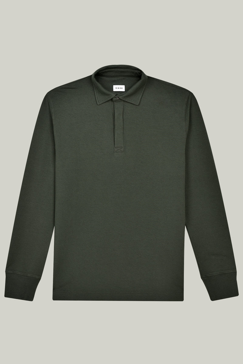 Polo Sweatshirt Modal/Cotton