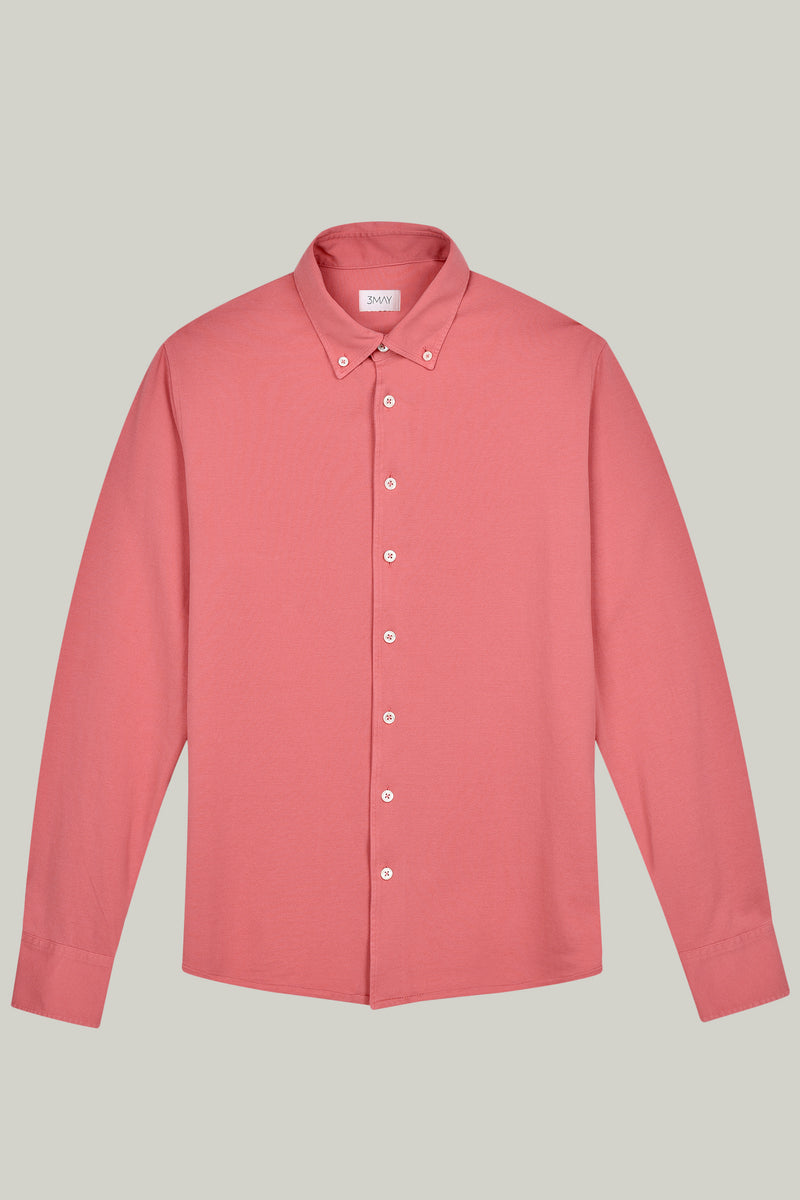 Hemd Langarm Pique Garment Dyed