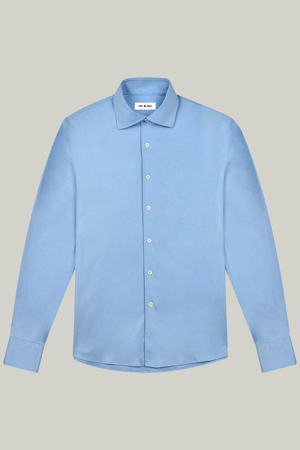 Hemd Langarm Swiss Cotton Sky#Farbe_Sky