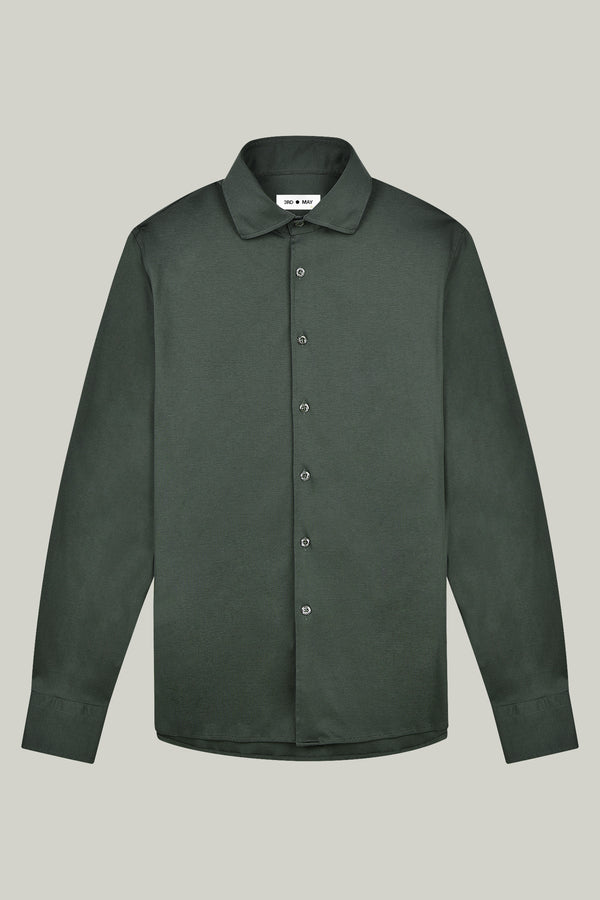 Hemd Langarm Swiss Cotton Racing Green#Farbe_Racing Green